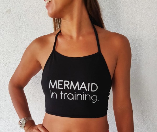 Mermaid In Training Tops - Black