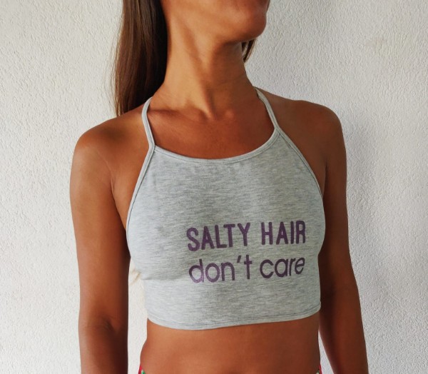 Salty Hair Tops - Grey
