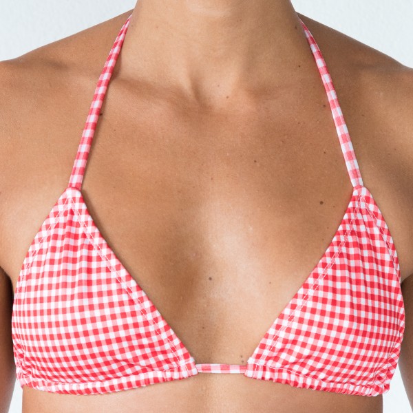 Triangle Top - Red Gingham
