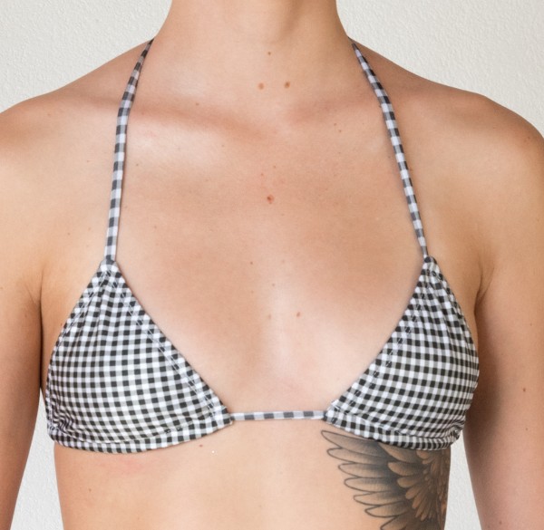 Triangle Top - Black Gingham